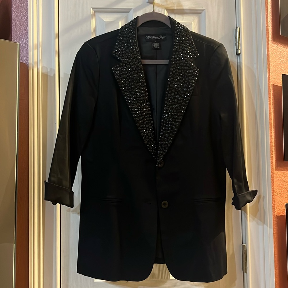 Elegant tuxedo style jacket by Colleen Lopez